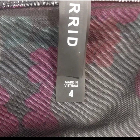 TORRID Plus Size Ruched Floral All Over Skull Rose Design Swim Skirt With Breif - Picture 9 of 13